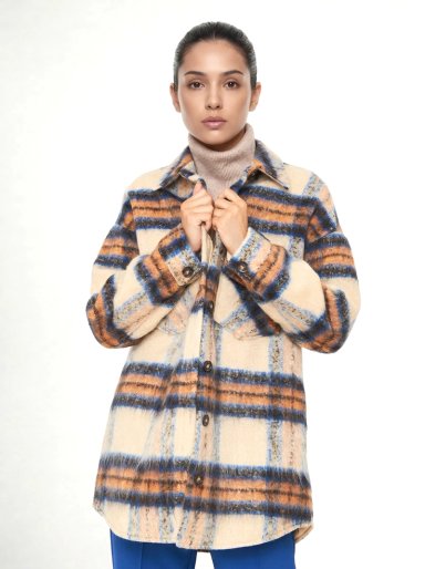 CHAQUETA LEÑADORA BEIGE NICOPOLY - 1
