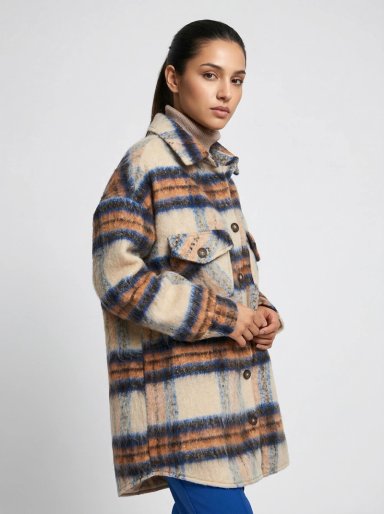 CHAQUETA LEÑADORA BEIGE NICOPOLY - 3