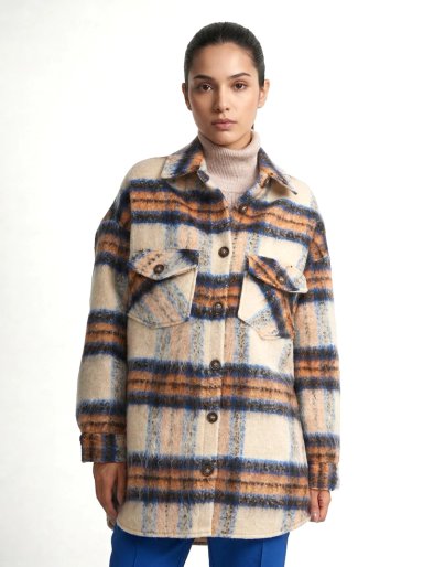 CHAQUETA LEÑADORA BEIGE NICOPOLY - 5