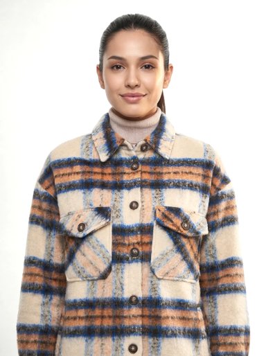 CHAQUETA LEÑADORA BEIGE NICOPOLY - 6