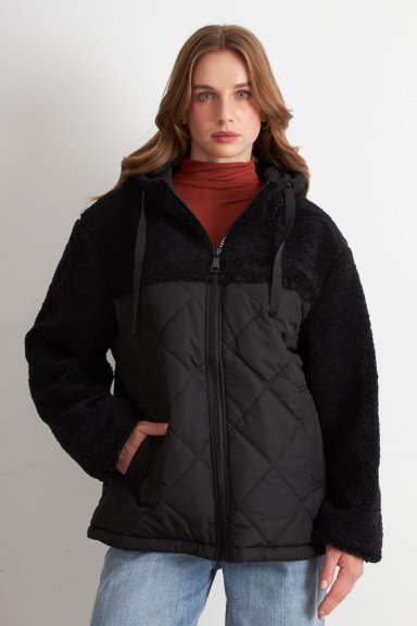 CHAQUETA MITAD CHIPORRO/PARKA NEGRO NICOPOLY - 1