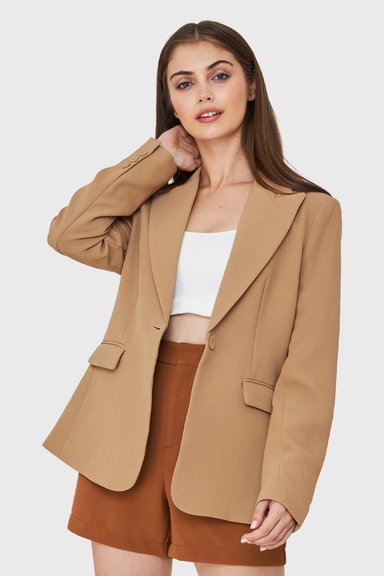 BLAZER BOLSILLOS CON SOLAPAS KHAKI NICOPOLY - 1