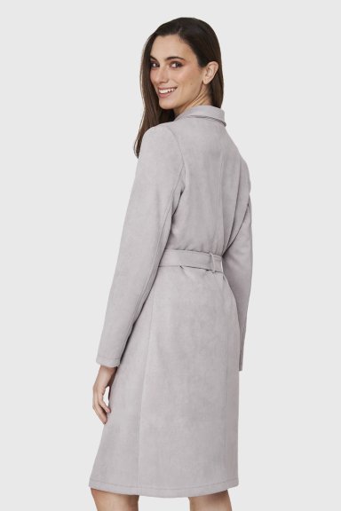 TRENCH LAZO TIPO GAMUZA GRIS NICOPOLY - 4