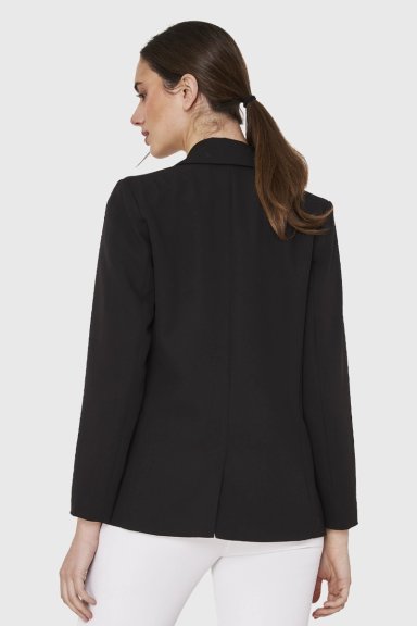BLAZER 4 BOTONES DECORATIVOS NEGRO NICOPOLY - 4