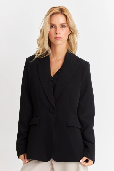 BLAZER BOLSILLOS Y BOTÓN NEGRO NICOPOLY - 4