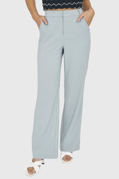 PANTALÓN MUJER NICOPOLY CELESTE PIERNA ANCHA - 4