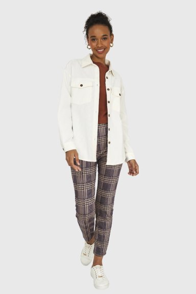 SOBRECAMISA ALGODÓN MUJER NICOPOLY BLANCO INVIERNO COTELÉ - 2