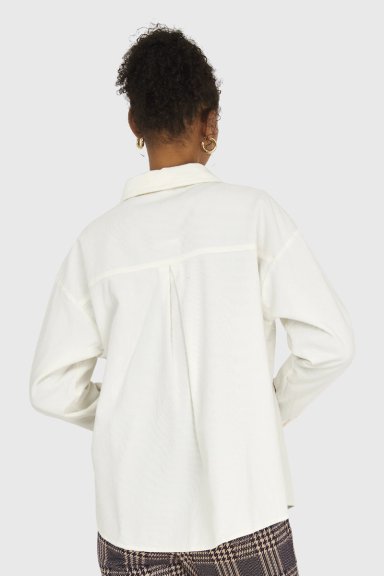 SOBRECAMISA ALGODÓN MUJER NICOPOLY BLANCO INVIERNO COTELÉ - 4
