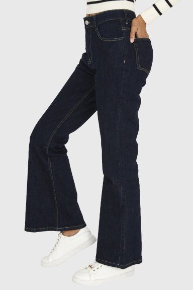 JEANS FLARE AZUL MARINO NICOPOLY - 3