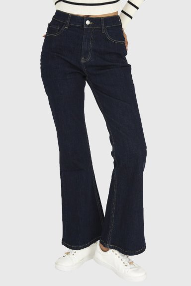 JEANS FLARE AZUL MARINO NICOPOLY - 5