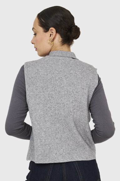SWEATER GILET GRIS NICOPOLY - 4