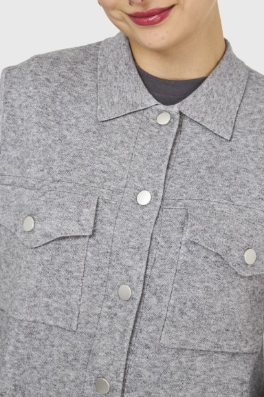 SWEATER GILET GRIS NICOPOLY - 6