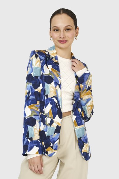 BLAZER PINCELADAS AZUL NICOPOLY - 1