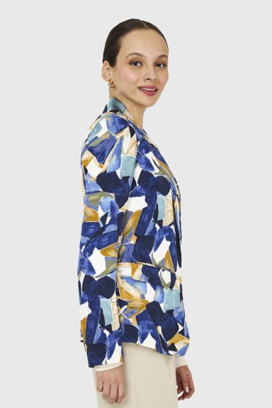 BLAZER PINCELADAS AZUL NICOPOLY - 3