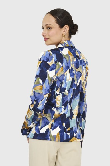 BLAZER PINCELADAS AZUL NICOPOLY - 4