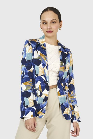 BLAZER PINCELADAS AZUL NICOPOLY - 5