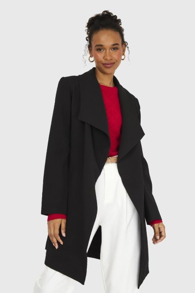 TRENCH LAZO HEBILLA NEGRO NICOPOLY - 1