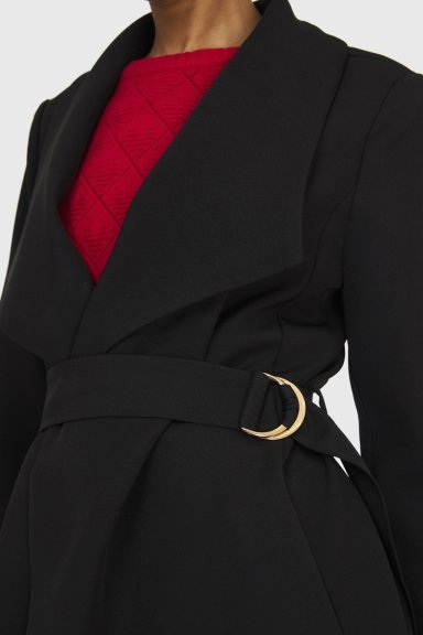 TRENCH LAZO HEBILLA NEGRO NICOPOLY - 6