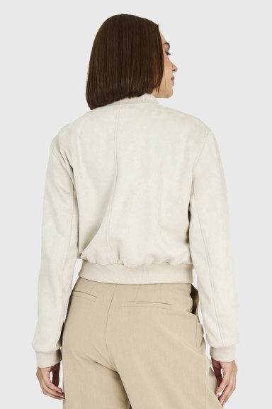 BOMBER TIPO GAMUZA BLANCO INVIERNO INVIERNO NICOPOLY - 4