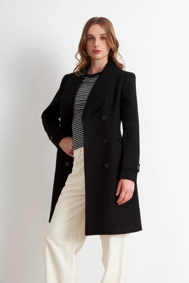 ABRIGO SOLAPA REDONDA NEGRO NICOPOLY - 3