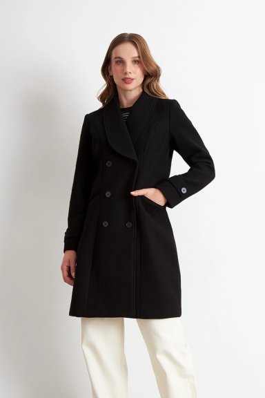 ABRIGO SOLAPA REDONDA NEGRO NICOPOLY - 5