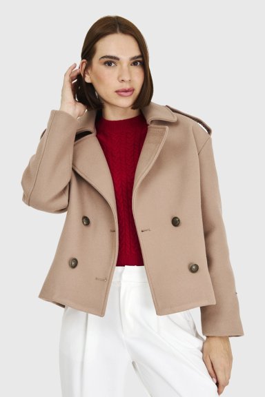 ABRIGO CORTO KHAKI NICOPOLY - 1