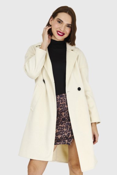 ABRIGO HOMBROS CAIDOS BLANCO INVIERNO INVIERNO NICOPOLY - 1
