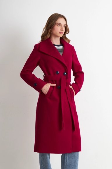 ABRIGO LARGO LAZO ROJO NICOPOLY - 3