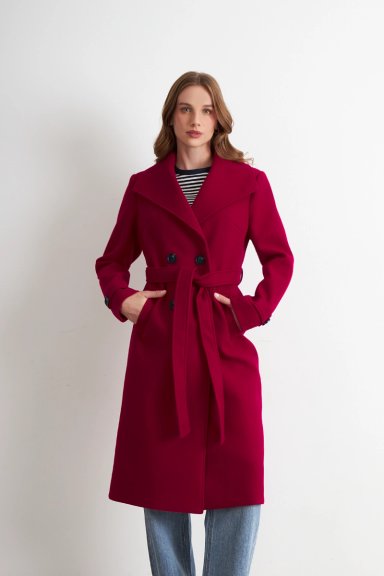 ABRIGO LARGO LAZO ROJO NICOPOLY - 5