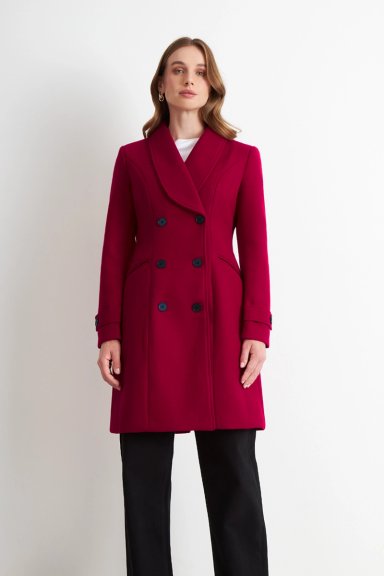 ABRIGO SOLAPA REDONDA ROJO NICOPOLY - 1