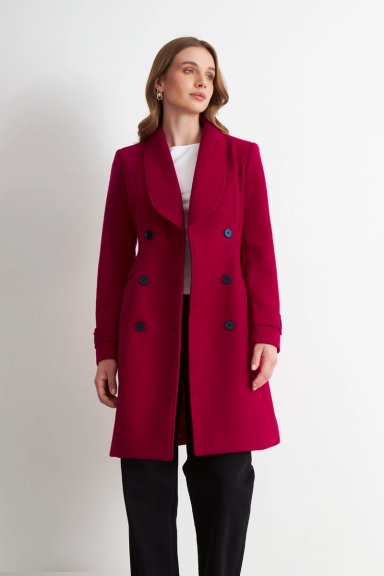 ABRIGO SOLAPA REDONDA ROJO NICOPOLY - 5