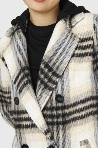 ABRIGO GORRO DESMONTABLE BEIGE NICOPOLY - 6