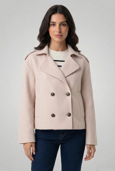ABRIGO CORTO BEIGE NICOPOLY - 5