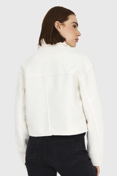 CHAQUETA BOUCLE  BLANCO INVIERNO INVIERNO NICOPOLY - 4