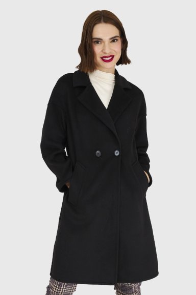 ABRIGO HOMBROS CAIDOS NEGRO NICOPOLY - 5