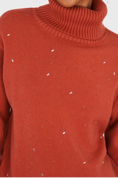 SWEATER CUELLO BEATLE STRASS OXIDO NICOPOLY - 6