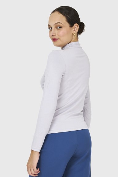 POLERA CUELLO ALTO GRIS NICOPOLY - 4