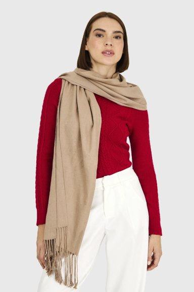BUFANDA SUAVE MOCA NICOPOLY - 1