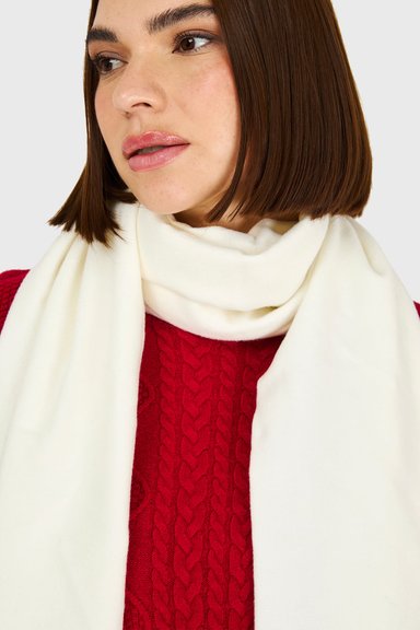 BUFANDA GRUESA BLANCO INVIERNO NICOPOLY - 4