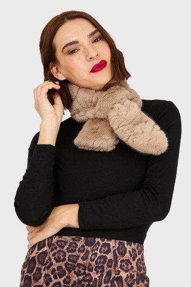 CUELLO TIPO PIEL KHAKI NICOPOLY - 1