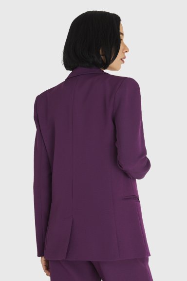 BLAZER BASICO DE TOPE MORADO NICOPOLY - 4