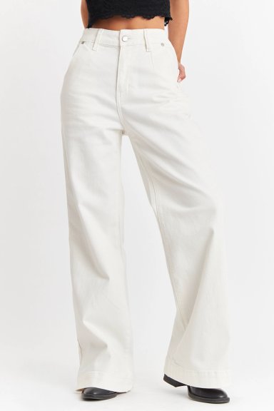 JEANS WIDE LEG BLANCOS NICOPOLY - 1