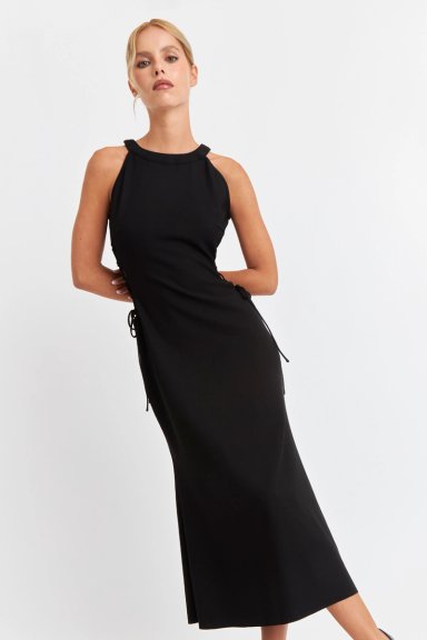 VESTIDO AJUSTADO CUT OUT NEGRO NICOPOLY - 1
