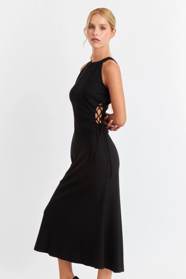 VESTIDO AJUSTADO CUT OUT NEGRO NICOPOLY - 3