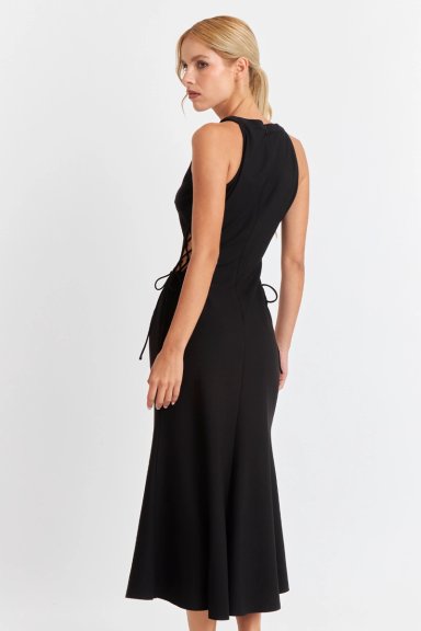 VESTIDO AJUSTADO CUT OUT NEGRO NICOPOLY - 4