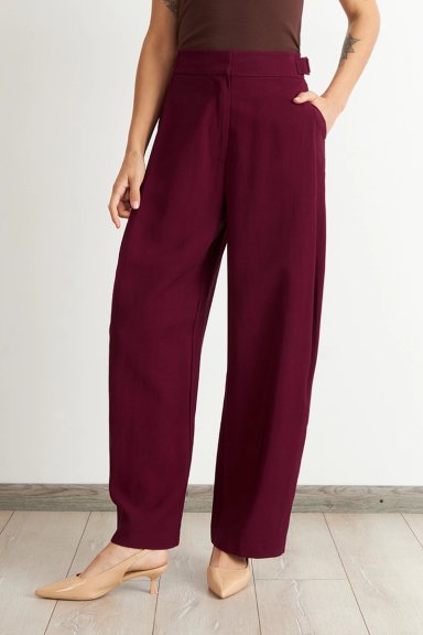 PANTALON ESTILO JAPONE S PIERNA ANCHA BURDEO NICOPOLY - 1