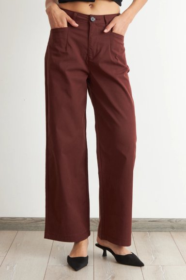 JEANS CORTE RECTO CAFE  NICOPOLY - 5