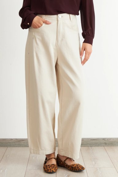 JEANS CORTE BARREL BLANCO NICOPOLY - 5