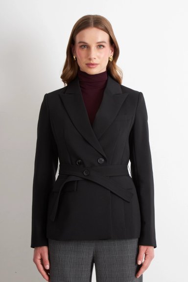 BLAZER CINTURON NEGRO  NICOPOLY - 1