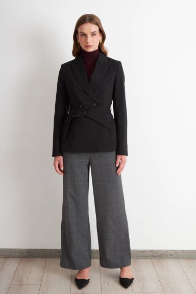 BLAZER CINTURON NEGRO  NICOPOLY - 2